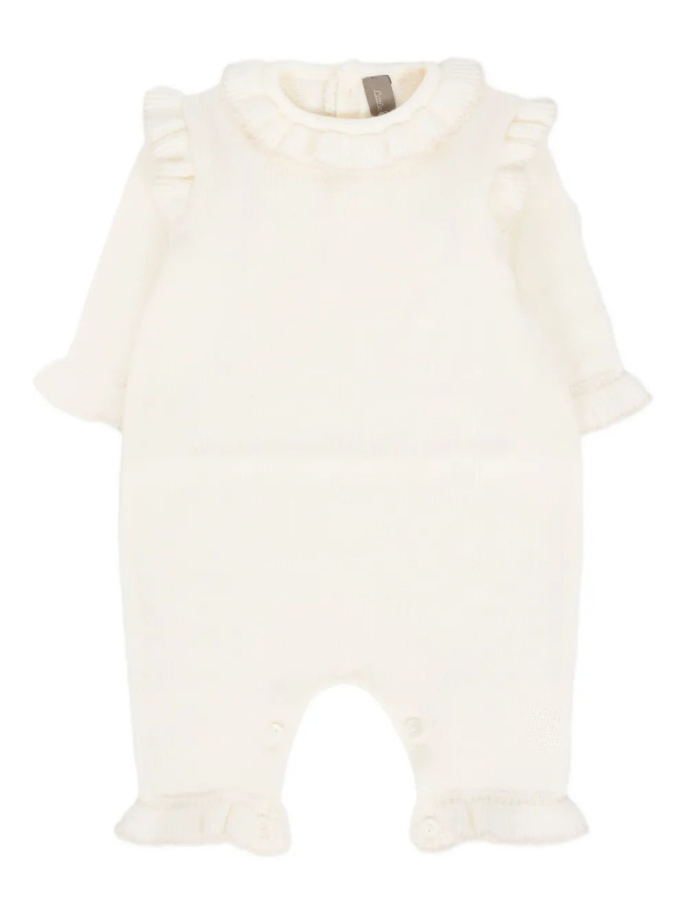 

Шерстяной комбинезон с оборками Little Bear, белый