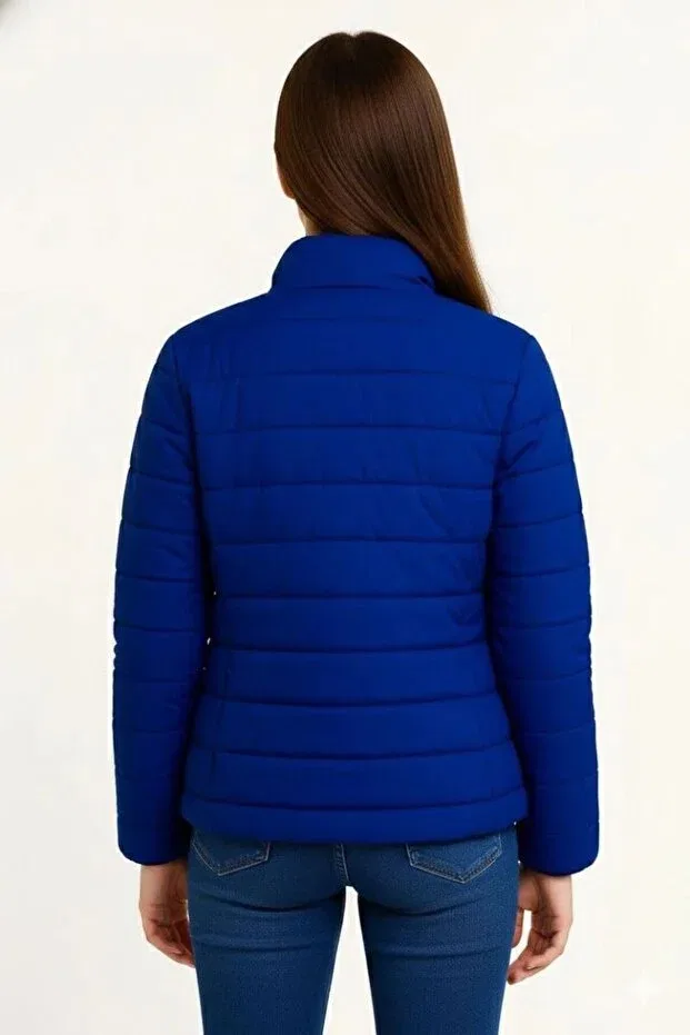 Детское пальто для девочек пуховое Generic Brands, Saks Blue — фото 2