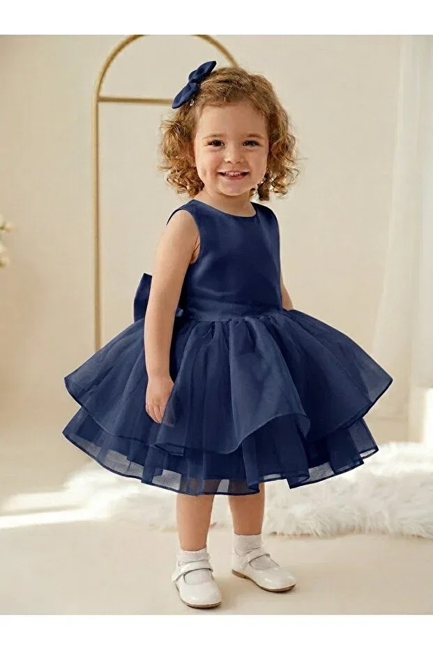 Детское платье для девочек без рукавов Miraceta design Mirace Styl, Navy Blue
