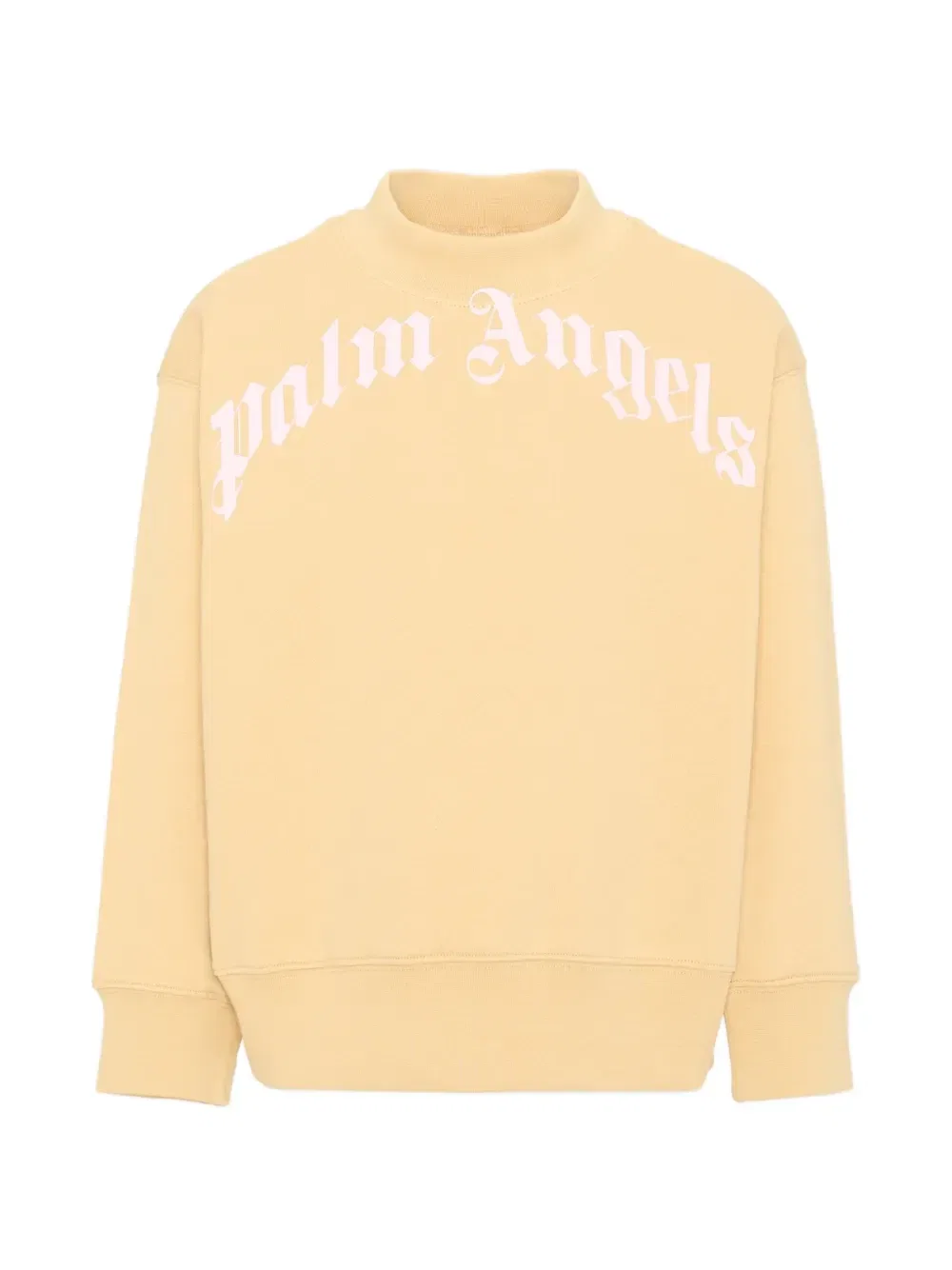 Толстовка с принтом логотипа Palm Angels Kids, желтый