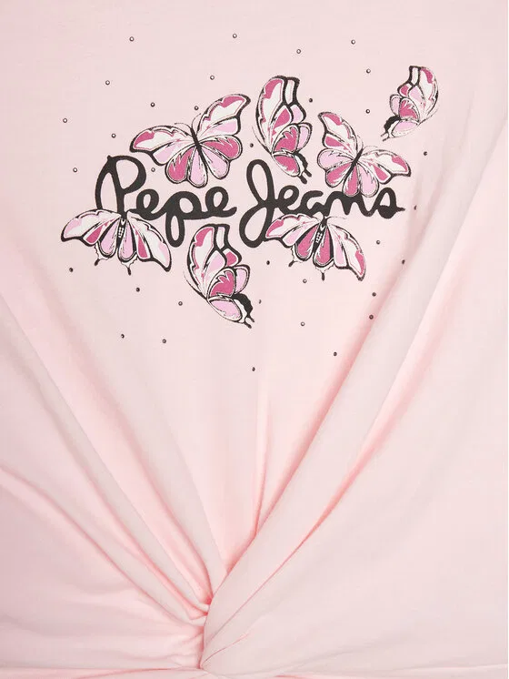 Футболка regular fit Quindara Pepe Jeans, розовый — фото 3