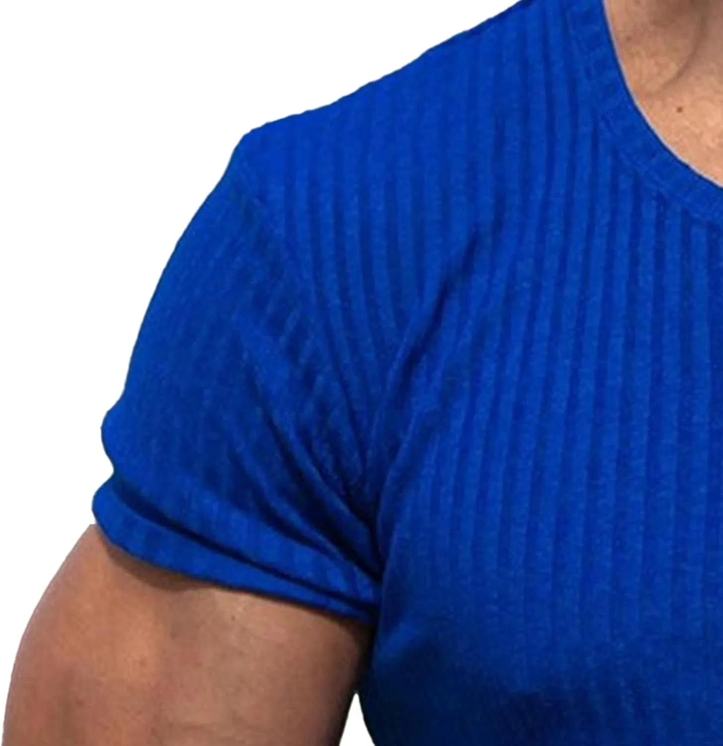 Мужская облегающая футболка для бодибилдинга Athletic, Blue — фото 4