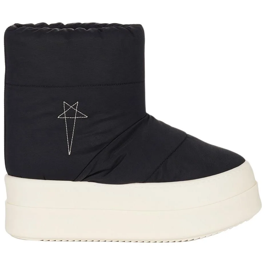 Rick Owens DRKSHDW Мужские абстрактные зимние ботинки black — фото 3