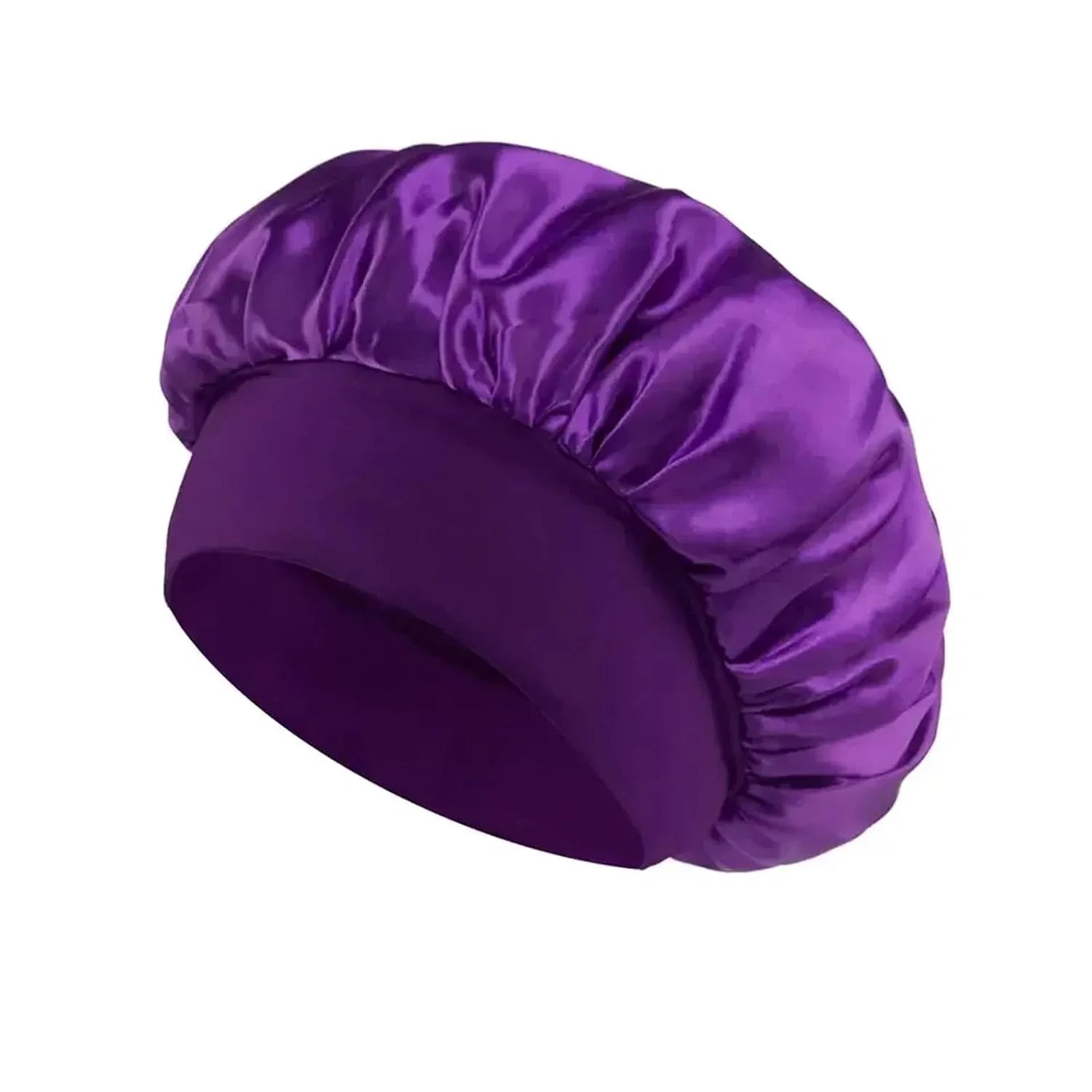 Шапочка для душа из сатина FJOADNVM, 1 шт., Dark purple