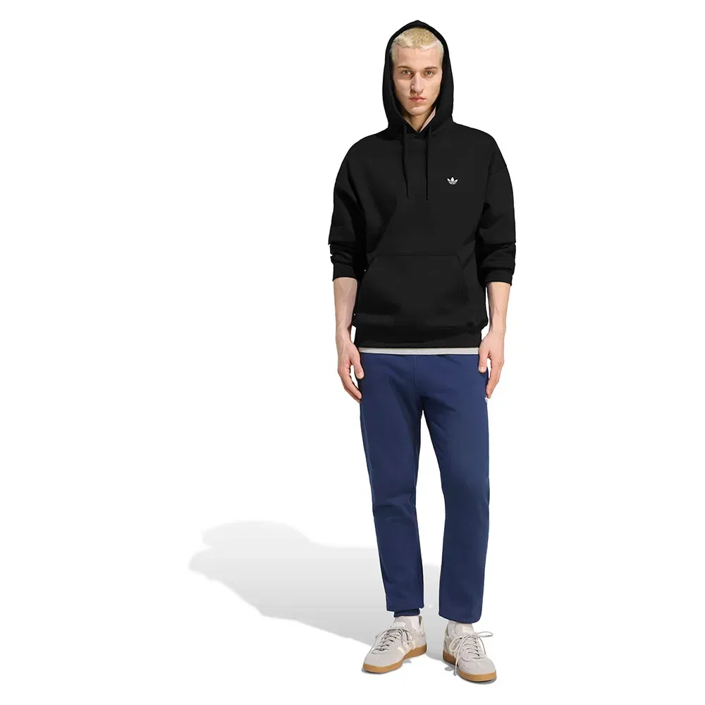 Худи свободного кроя Trefoil Essentials Adidas Originals, черный — фото 4