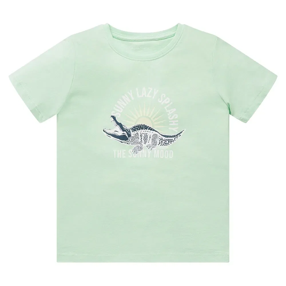 Детская футболка с принтом Printed Short Sleeve Tom tailor, Green