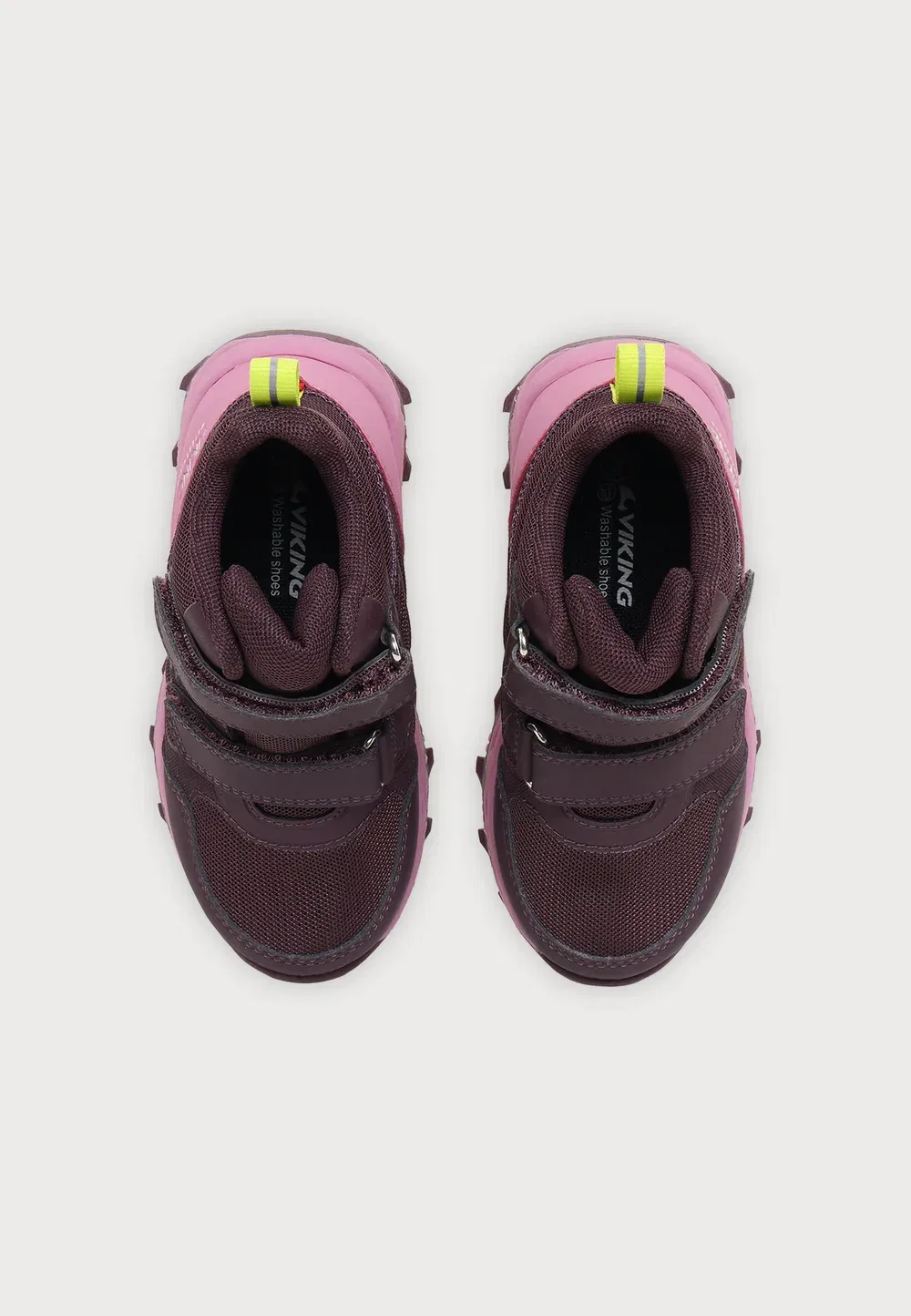 Track mid wp 2v - высокие кроссовки Viking, Plum/Multi-Coloured — фото 4
