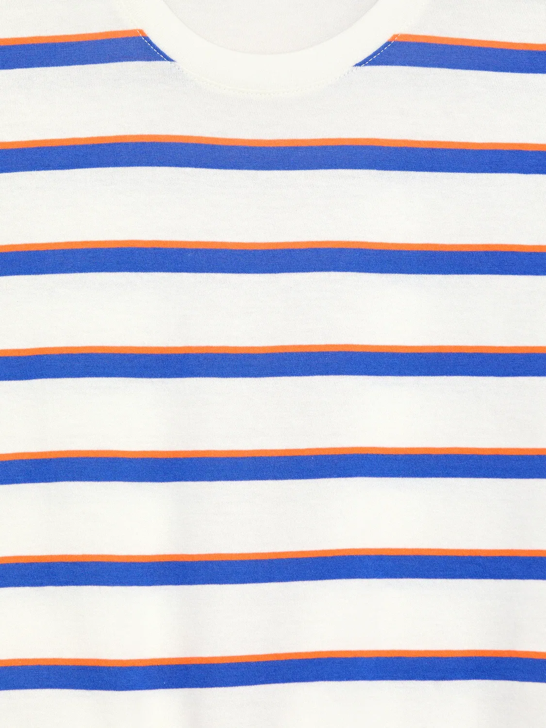 Футболка с круглым вырезом Arket, Weiß/Orange/Blau — фото 3