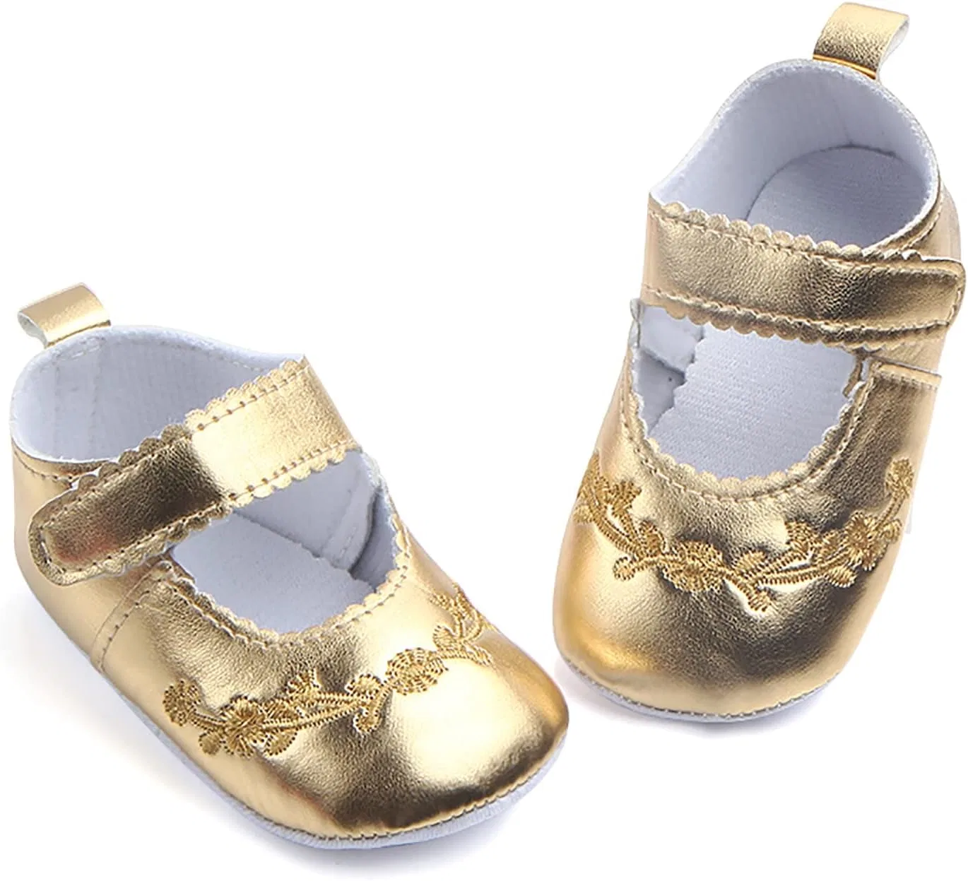 Детские кроссовки для девочек с мягкой подошвой, Gold — фото 3
