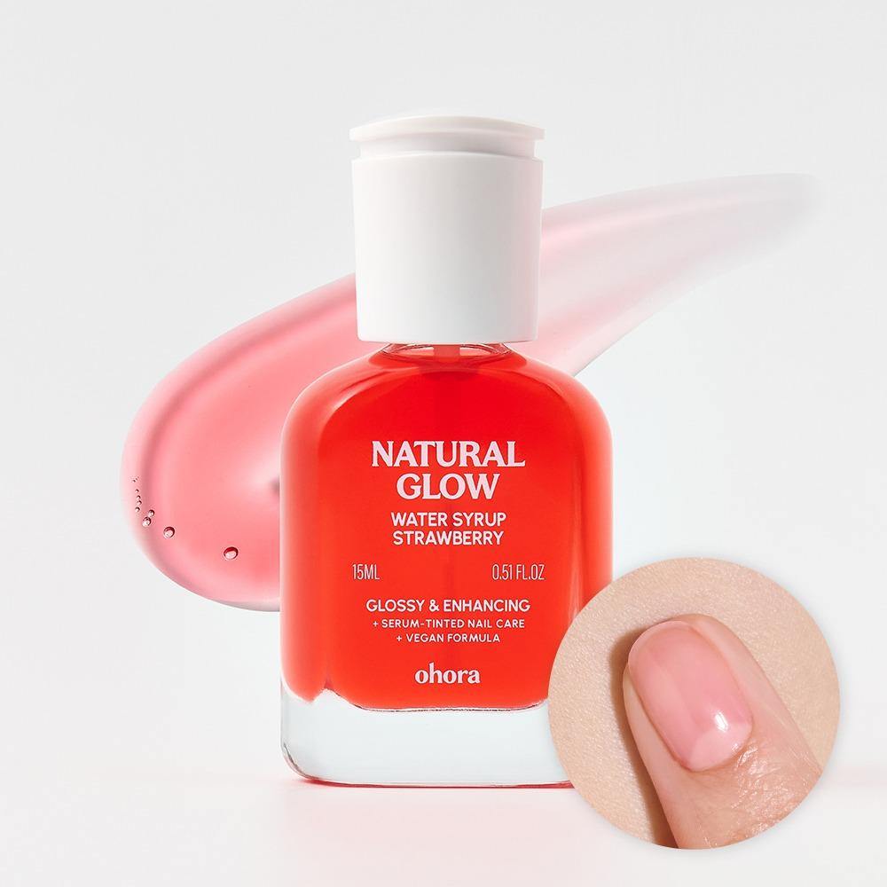 Укрепляющий гель-лак Ohora Natural Glow Glazed Line, Strawberry, 15 мл
