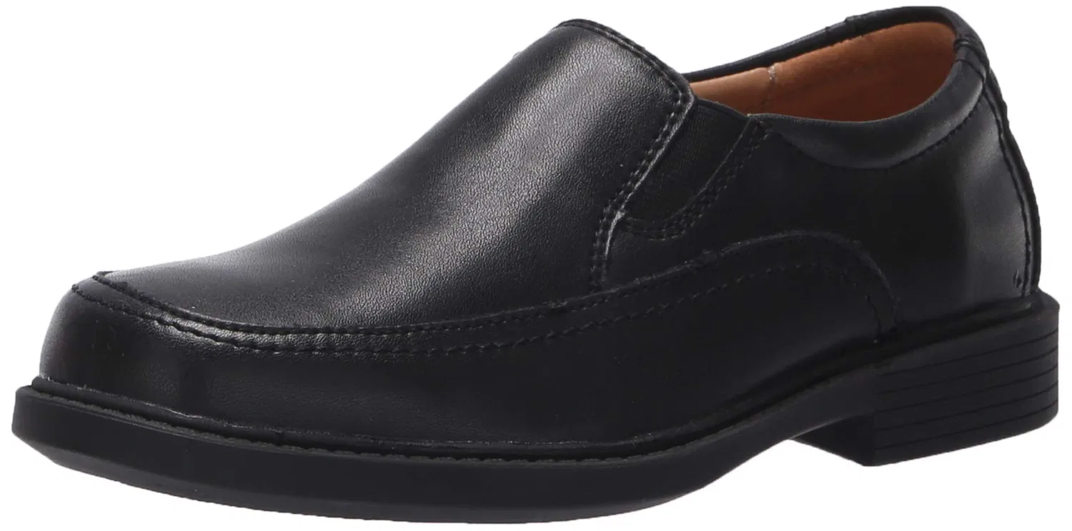 Детские мокасины для мальчиков с кожаным верхом Bogan Jr II Florsheim, Black Burgundy Floral