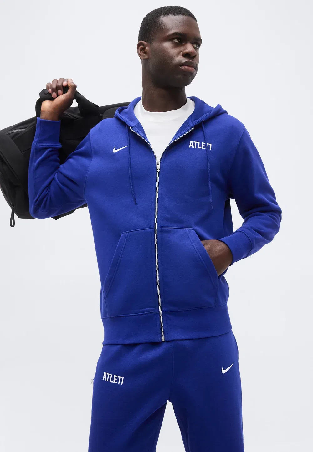 Толстовка Atm club - клубная одежда Nike Performance, Deep Royal Blue/White — фото 4