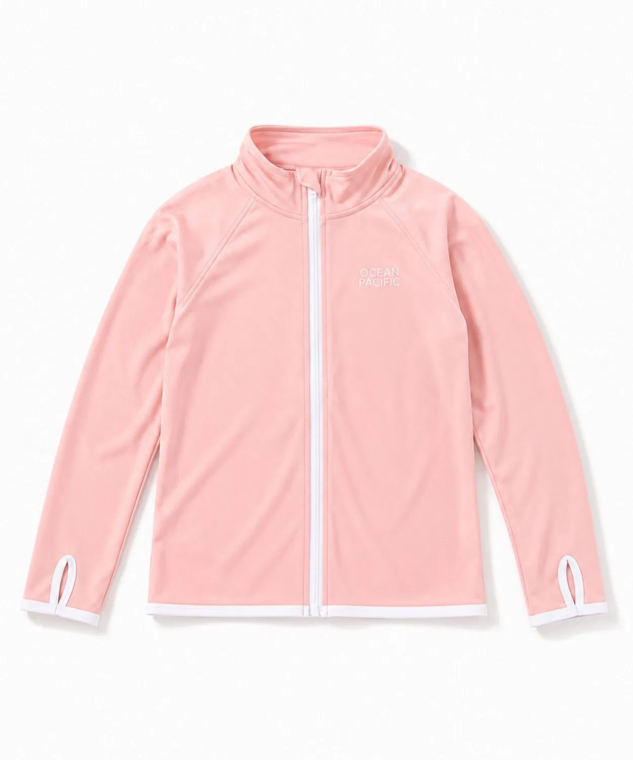 Детская рашгард с длинным рукавом модель Stand Collar Ocean Pacific, Pink