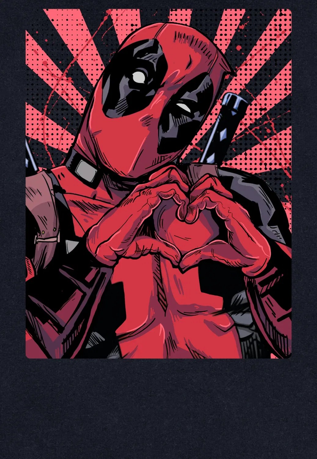 Толстовка с капюшоном Deadpool Closeheart Pool Henry Tiger, Jet Black — фото 3