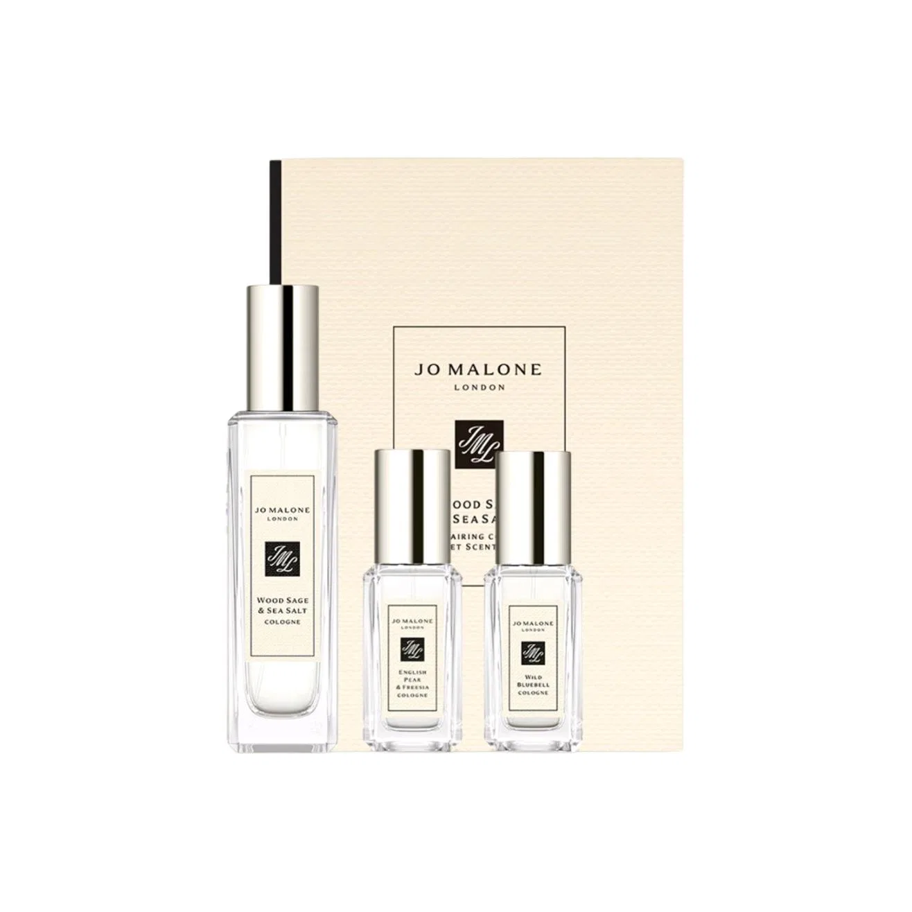 Набор парфюмерной воды Jo Malone London, Bluebell, Sage & Maris Sal, English Pear & Freesia, 30 мл + 9 мл + 9 мл
