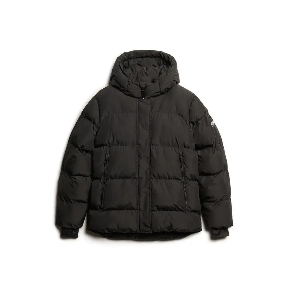 Женская утепленная куртка с капюшоном Five Baffle Sports Superdry, Schwarz