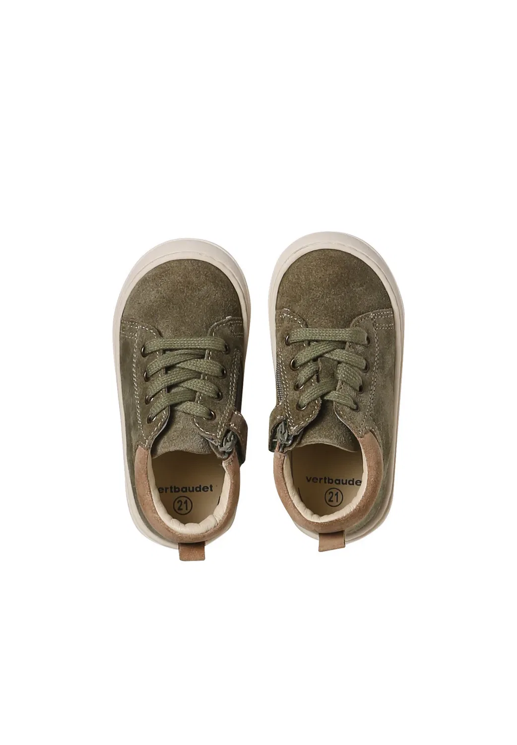 Тренеры Vertbaudet, Khaki — фото 2