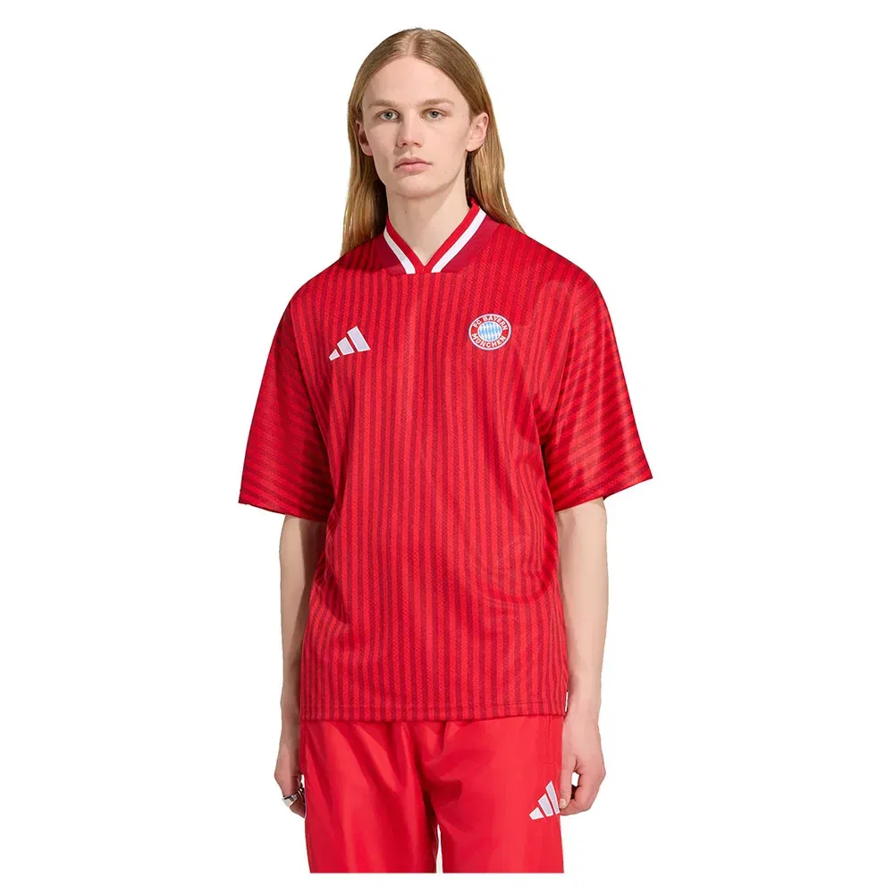 Мужская футболка с принтом FC Bayern Muenchen Stadium Adidas, Red