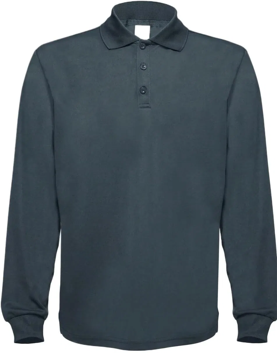 Мужская свободная футболка с длинным рукавом, Dark Grey