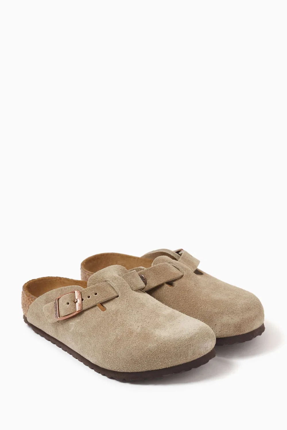 Клоги из замши Boston Birkenstock