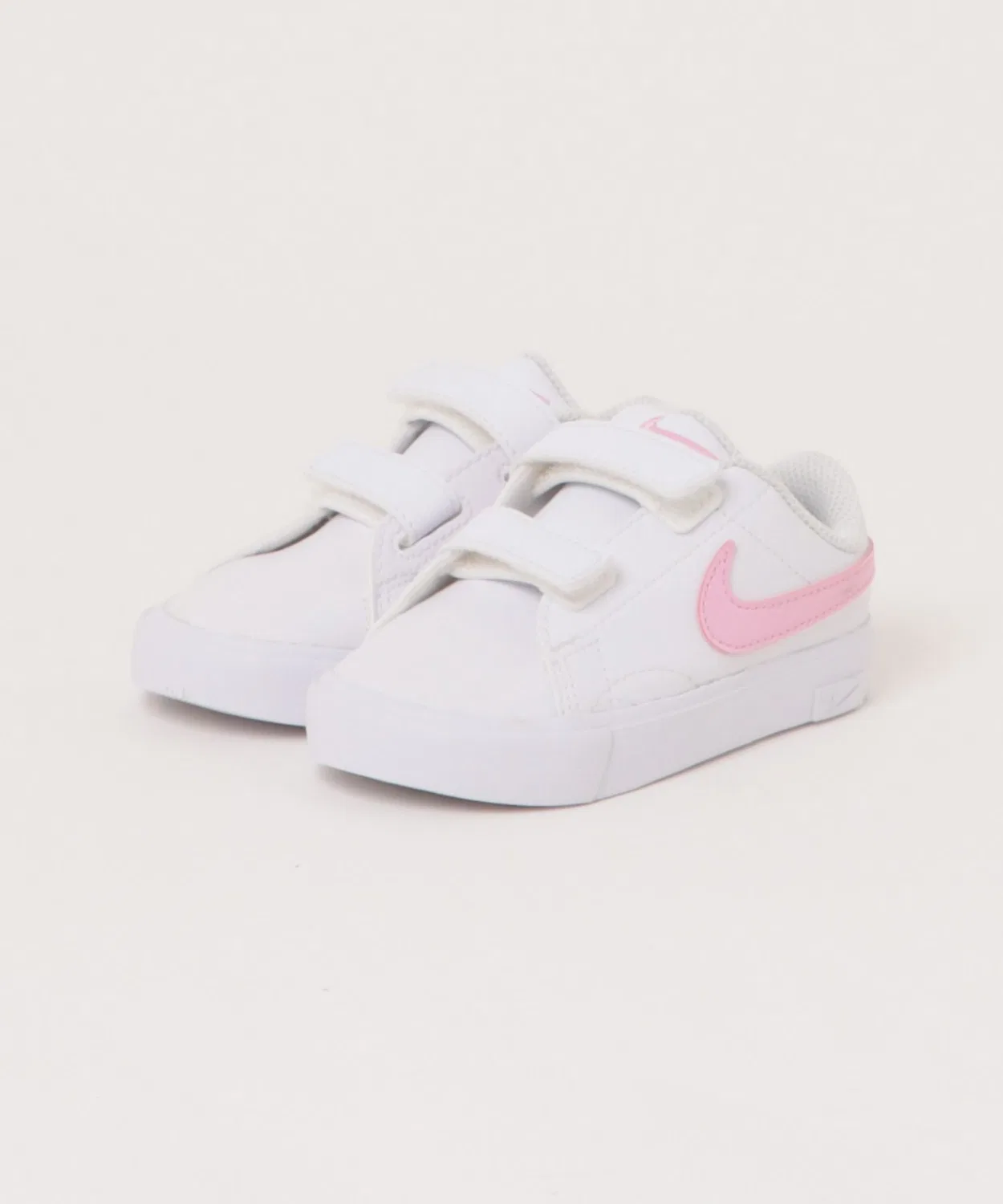 Детские кроссовки с липучками Tennis Essential TD NIKE, White