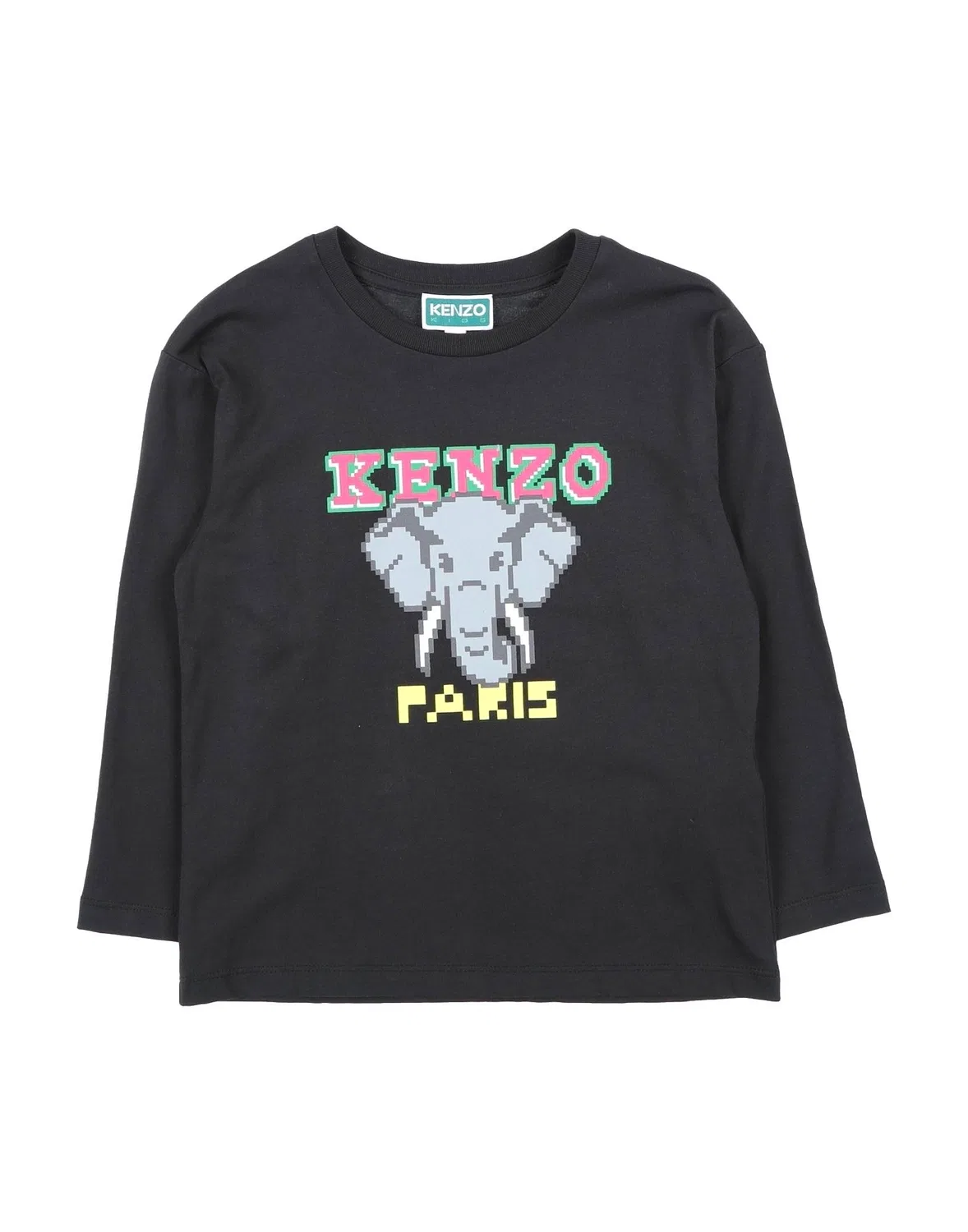 Детский лонгслив Kenzo Kids, черный