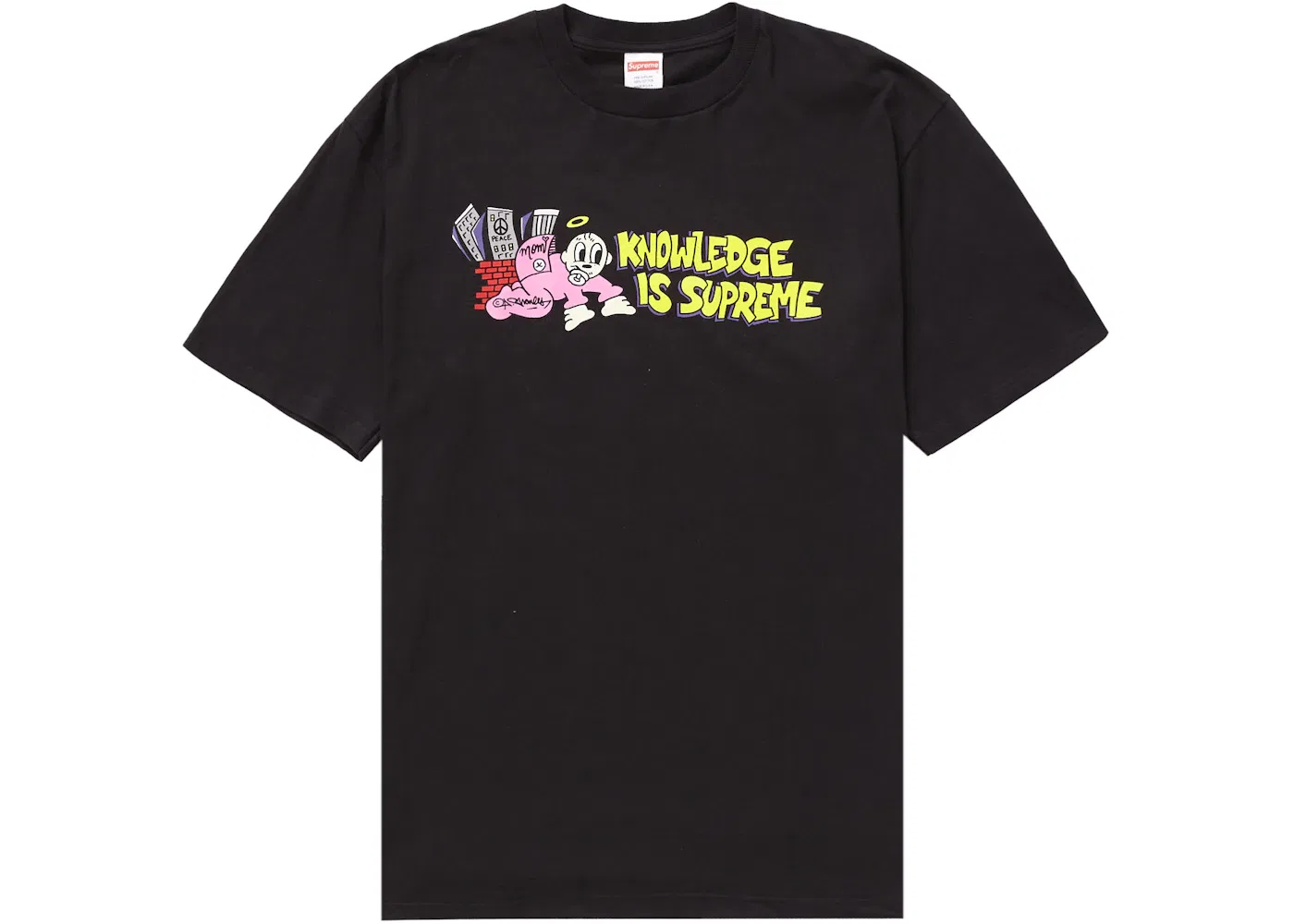 Мужская футболка с принтом Supreme Tee Supreme, Black