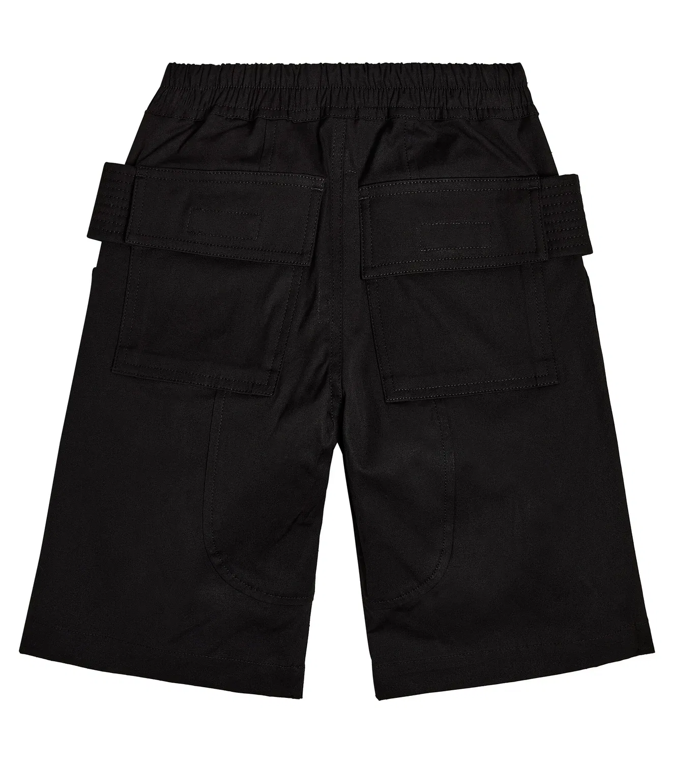 Шорты-карго из смесового хлопка Rick Owens Kids, черный — фото 3