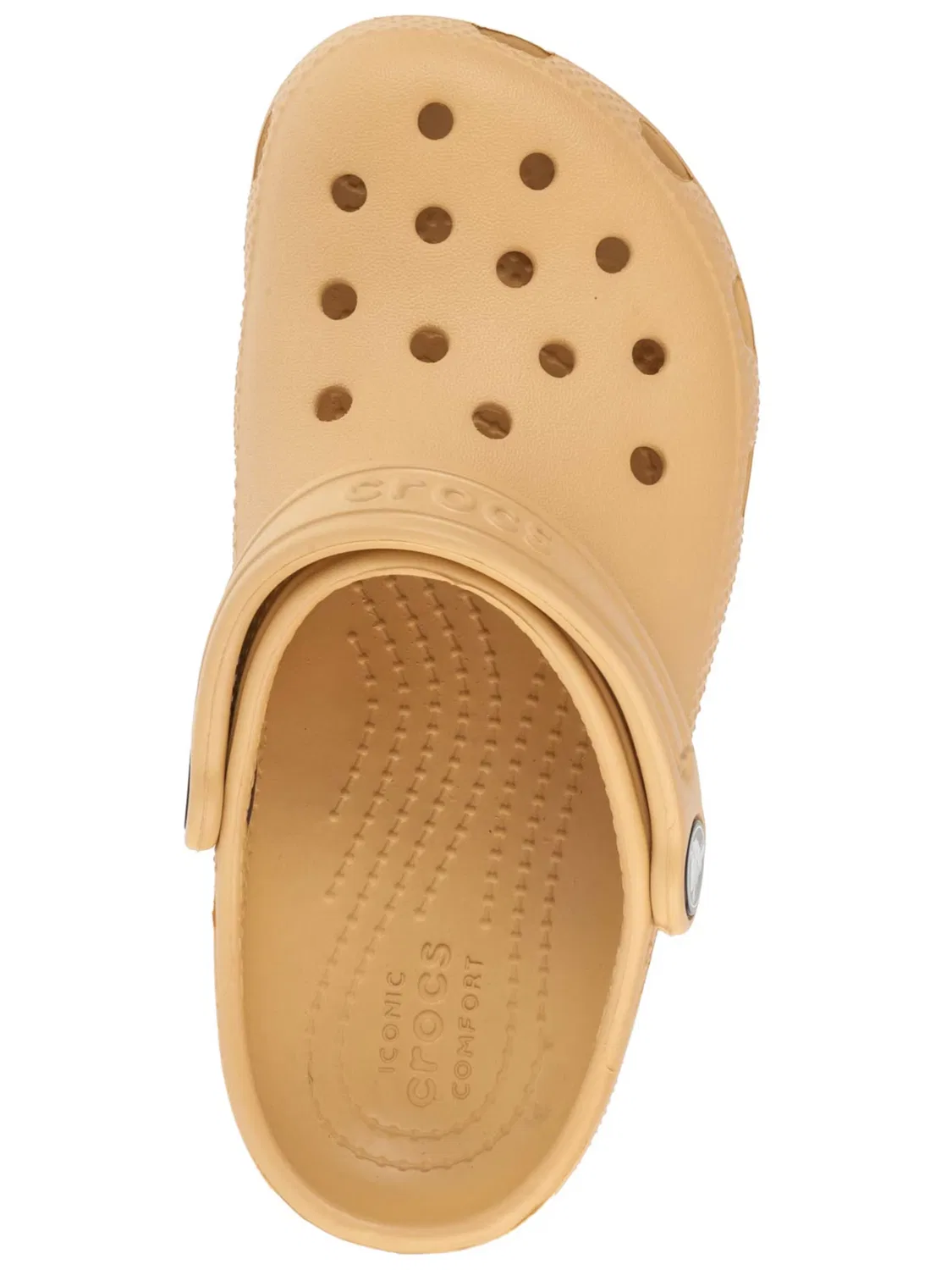 Детские сандалии Crocs Classic Clog Kids пастельно-оранжевого цвета — фото 4