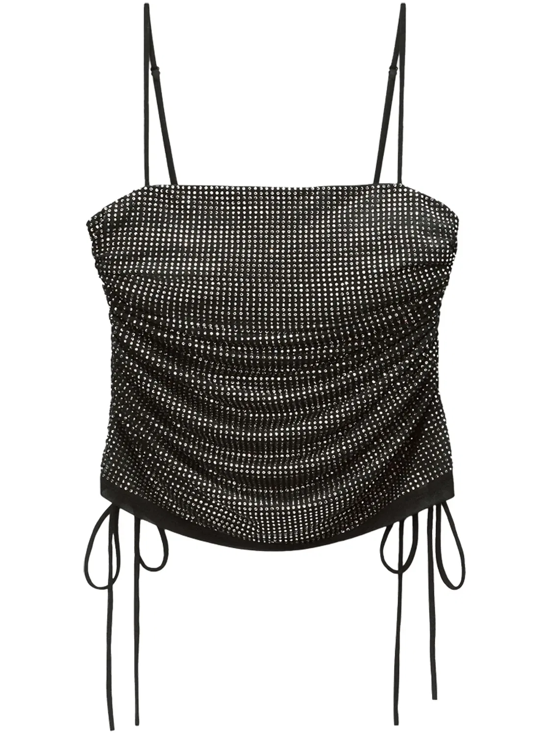 Топ с кристаллами Alexander Wang, черный