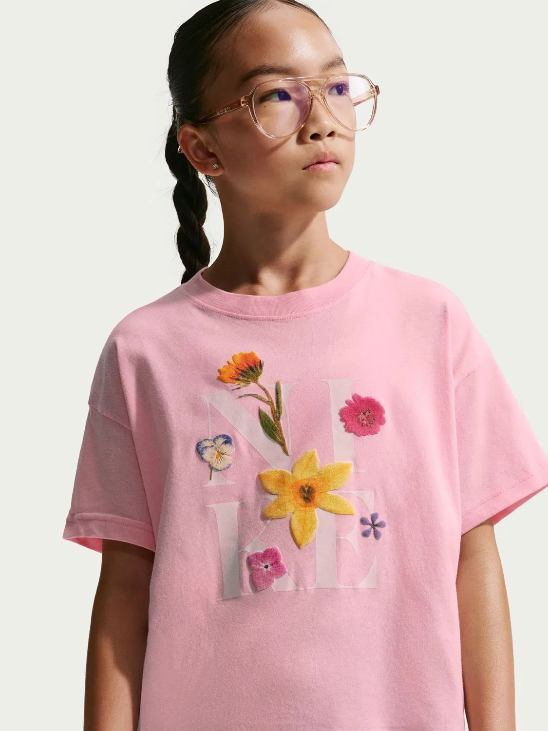 Футболка Nike Sportswear Boxy Fit, Medium Soft Pink — фото 3