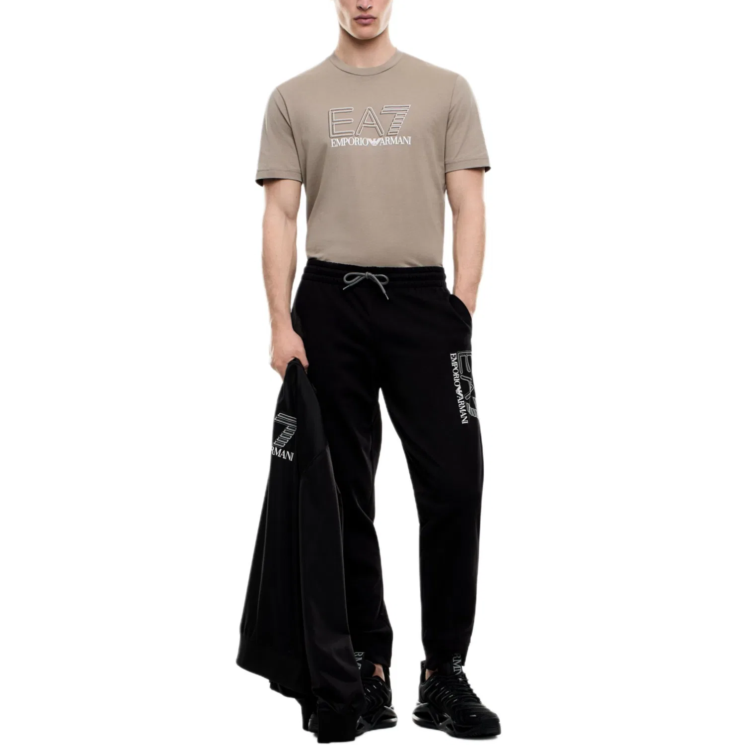 Футболка EA7 SS26, Emporio Armani, Light Umber — фото 3