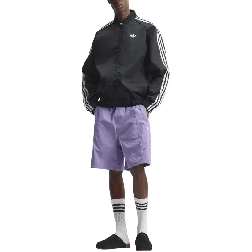 Мужская куртка Adicolor Classics Twill Track Jacket Asia Sizing 'Black' adidas, черный — фото 4