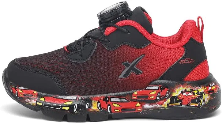 Детские кроссовки для мальчиков с липучкой Calvin GEERX, Red Black — фото 4