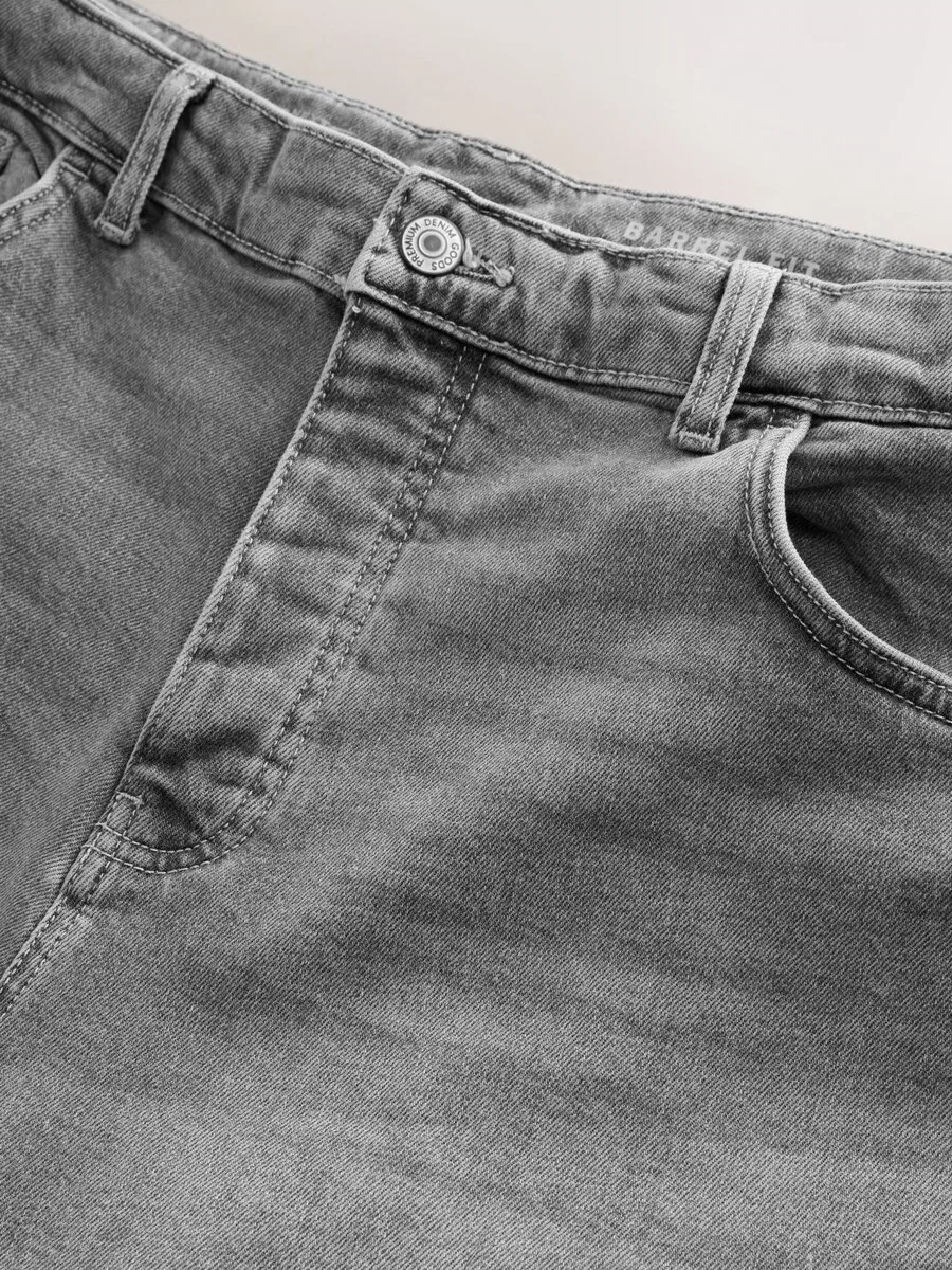 Джинсы Next Baggy Jeans 'Authentic' из серого денима — фото 3