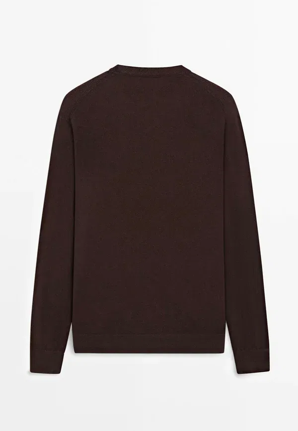 Джемпер из кашемира Cashmere Massimo Dutti, Bordeaux, бордовый — фото 2