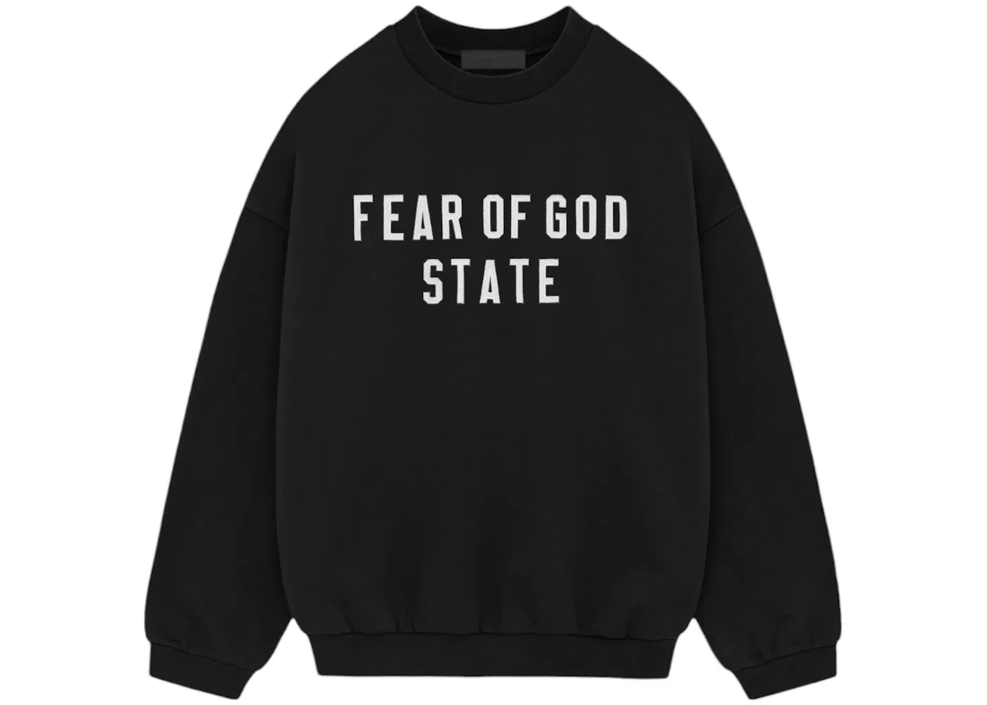 Мужской свитшот из плотного футера Crewneck Fear of God, Black