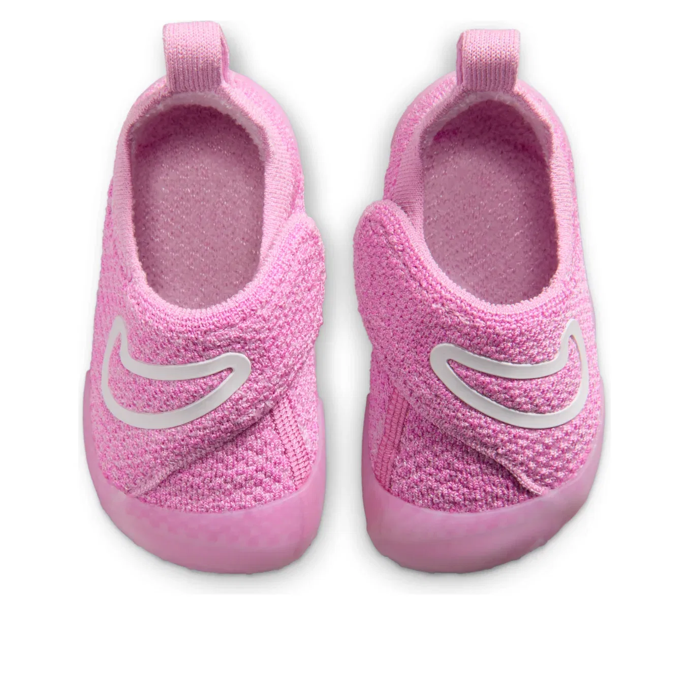 Детские кроссовки с трикотажным верхом Swoosh 1 'Pink Rise' Nike, Pink Rise/Playful Pink/Light Soft Pink/Sail — фото 3