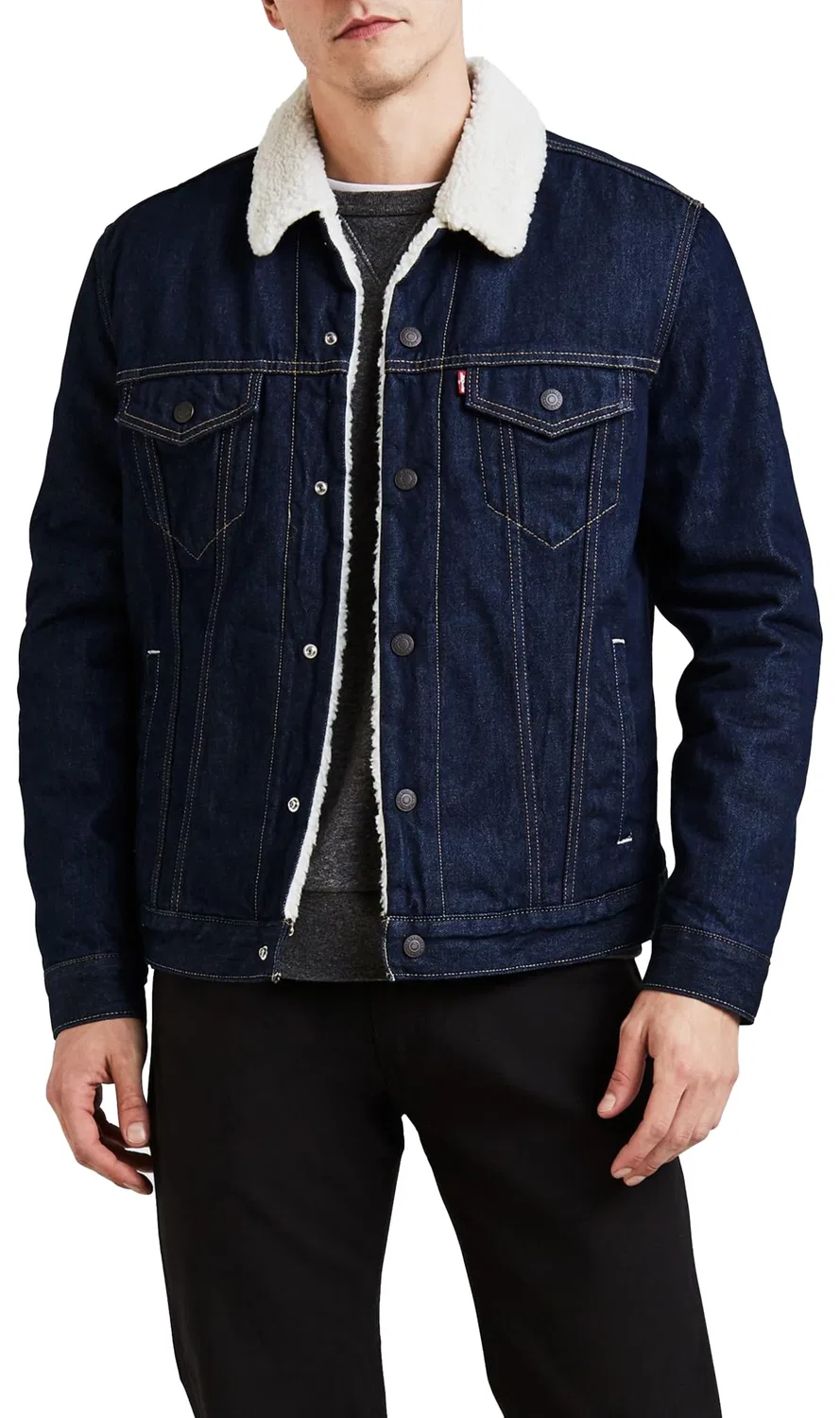 Мужская куртка-джинсовка с флисовой подкладкой Type 3 Levi's, Rockridge