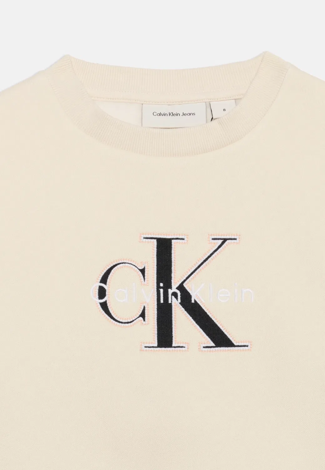 Сезонная толстовка с монологом - толстовка Calvin Klein Jeans, Turtledove — фото 4