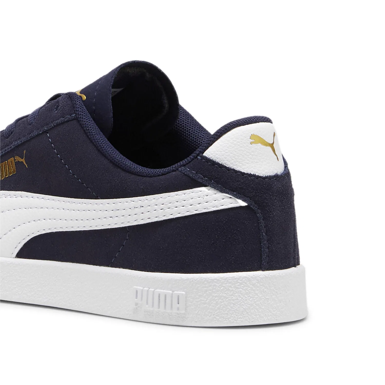 Детские кроссовки из замши Puma Club II Jr Puma, Weiss Blau — фото 2