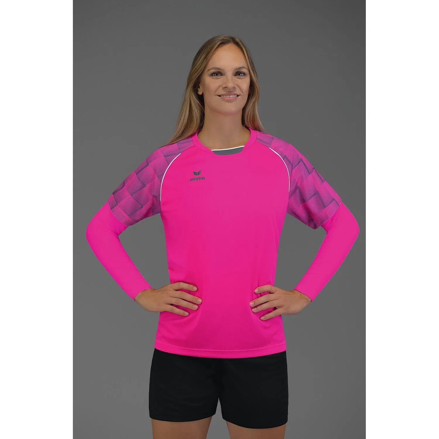 Детское функциональное лонгслив Athletic Erima, Rosa / Goldrosa — фото 3