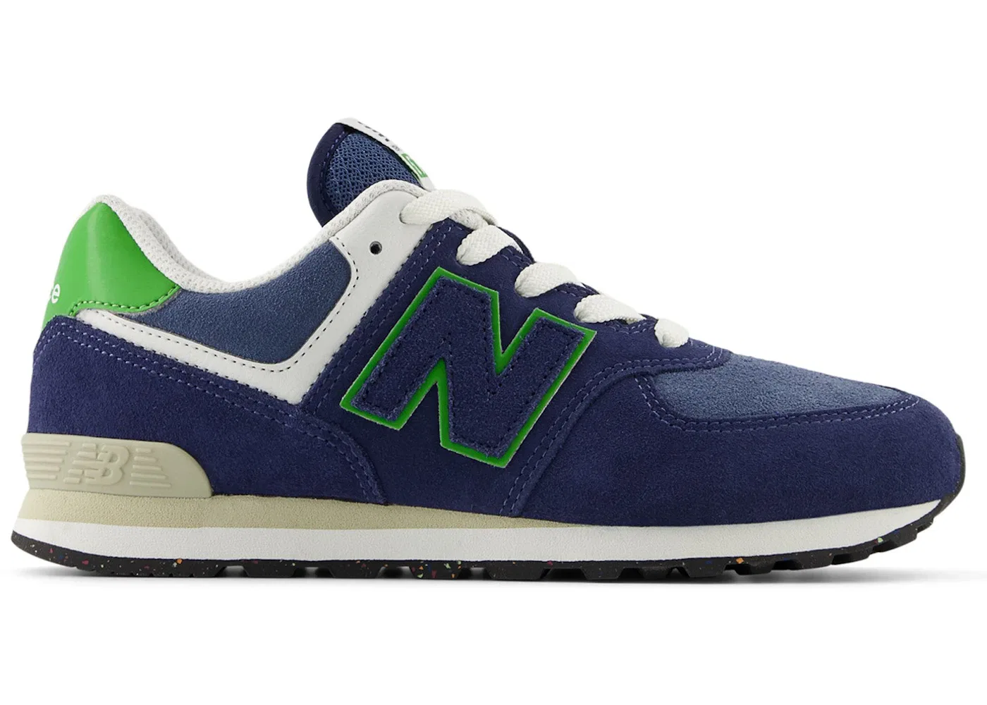 Детские кроссовки Lifestyle New Balance 574 Lace, NBNavy/Alpine Green