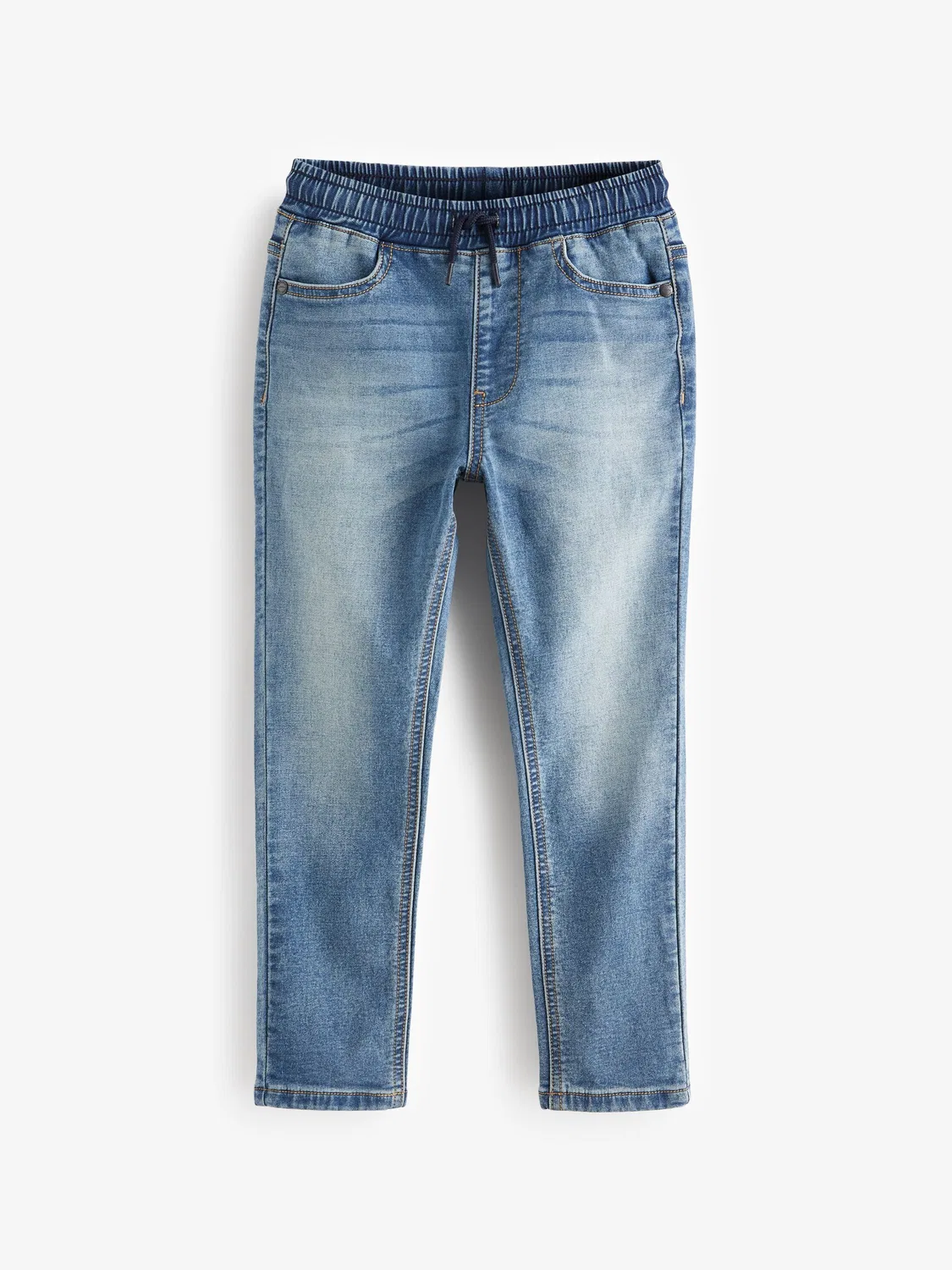 Джинсы скинни на резинке, Light Blue Next