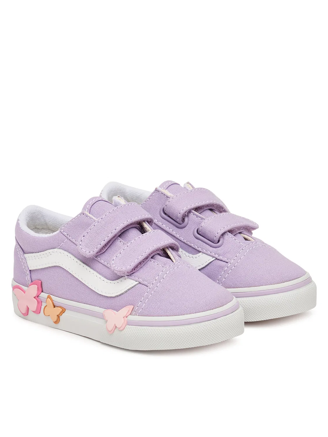 Тканевые кроссовки для девочки Old Skool Butterfly Vans, фиолетовый — фото 2