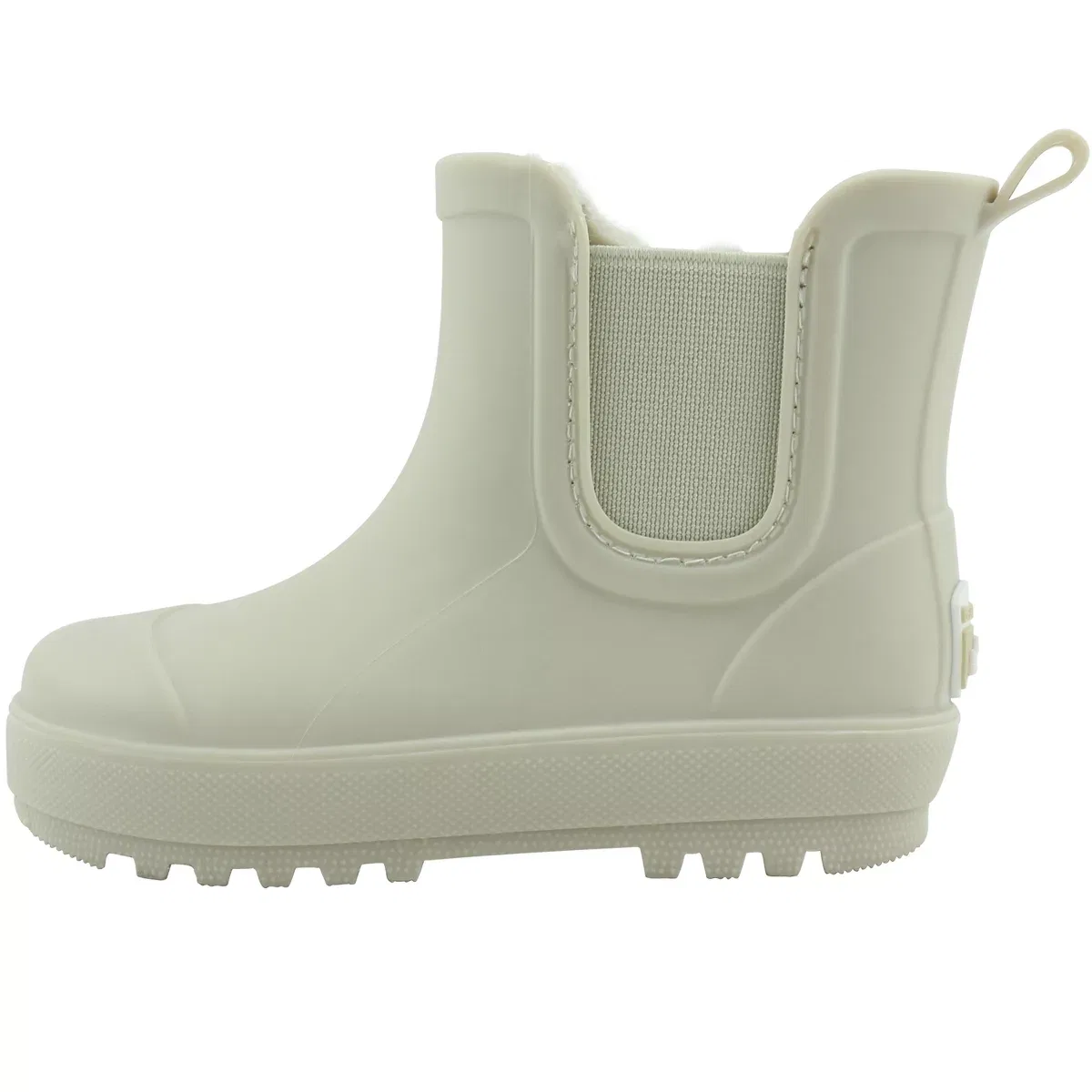 Детские сапоги для девочек дождевые с искусственным мехом Chelsea Bearpaw, Taupe — фото 3