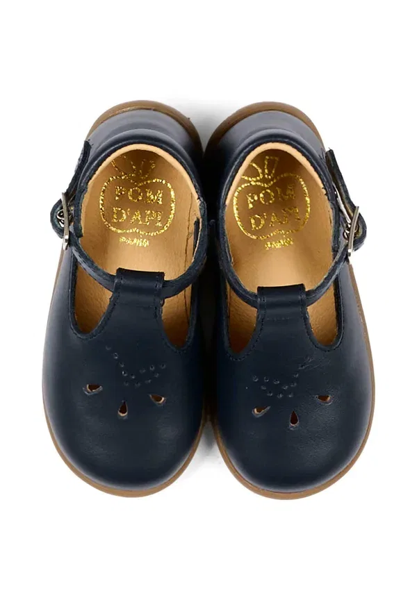 Ботинки кожаные First Shoes Pom D'Api, синий — фото 3