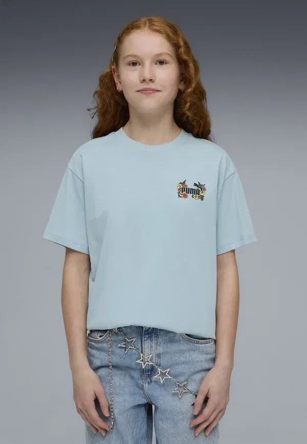 Футболка с принтом Mid 90s relaxed graphic t-shirt Puma, Seafoam