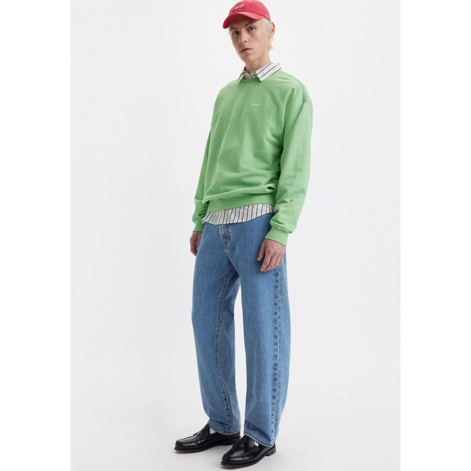 Мужские джинсы свободного кроя с логотипом Levi's, Blue — фото 4