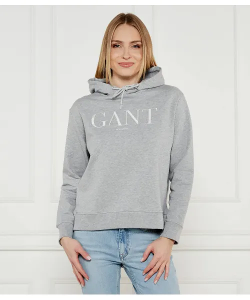 

Толстовка Regular fit Gant, серый